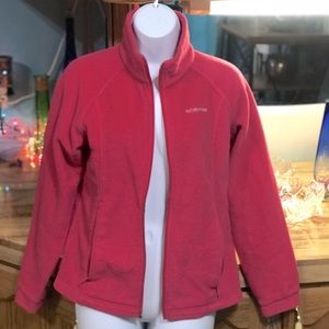 Columbia pink fleece jacket